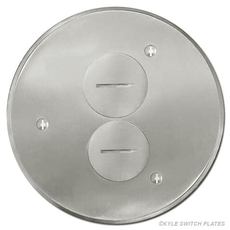 round floor outlet cover plate